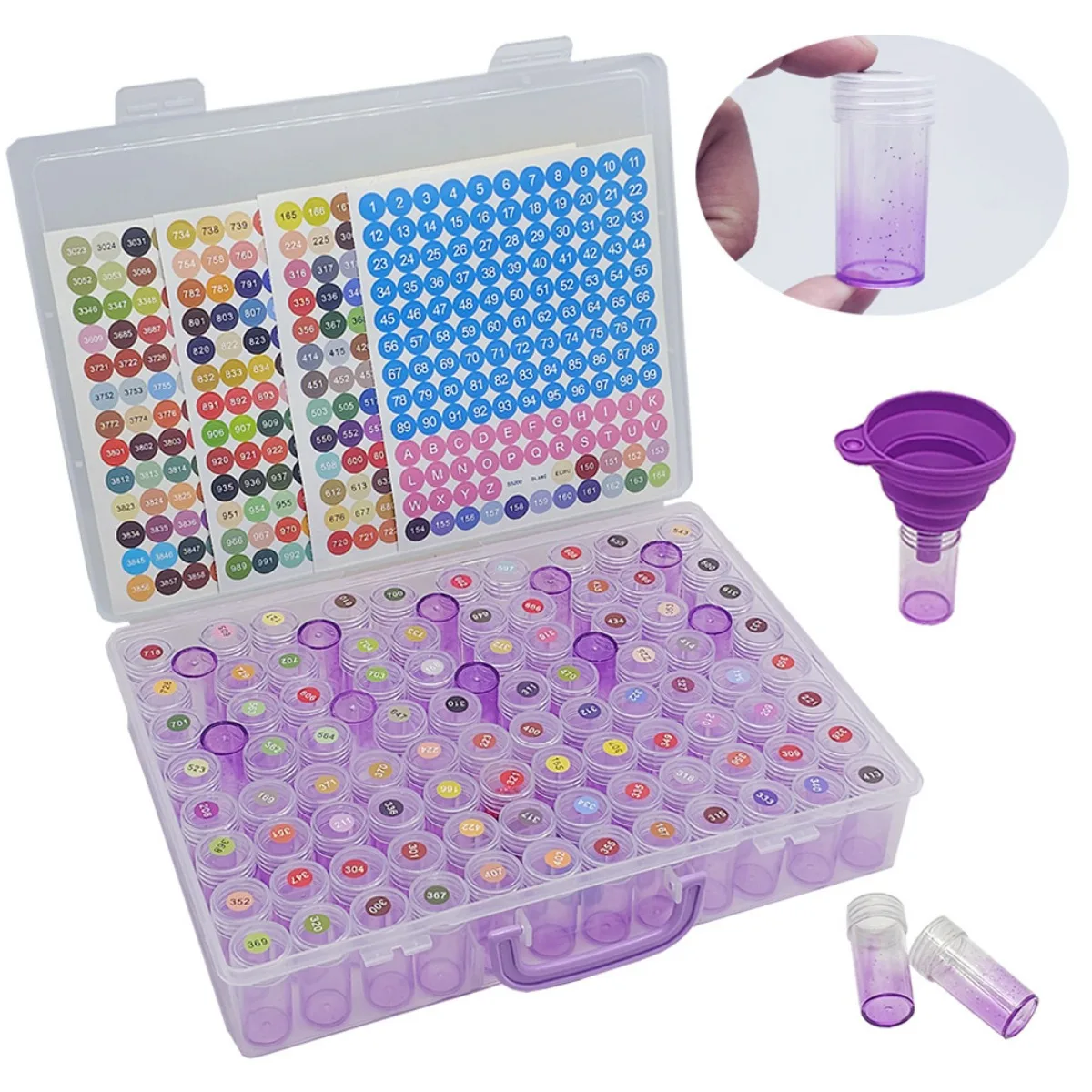 Diamond Art Storage Containers Grids Bead Organizer Box with Diamond Painting Labels for Jewelry Art DIY Dot Craft Bead Storage 
Diamond Art Storage Containers Grids Bead Organizer Box with Diamond Painting Labels for Jewelry Art DIY Dot Craft Bead Storage