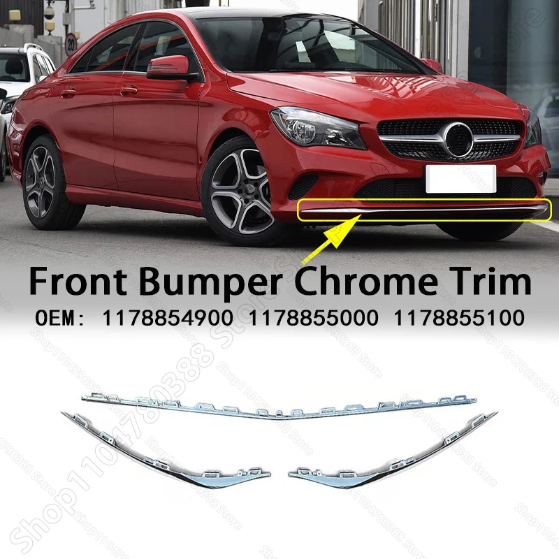Хромированная накладка на передний бампер, серебристая для Mercedes-Benz CLA180/200/250 (W117) 2016-2019 гг. 1178854900 1178855000 1178855100
Хромированная накладка на передний бампер, серебристая для Mercedes-Benz CLA180/200/250 (W117) 2016-2019 гг. 1178854900 1178855000 1178855100