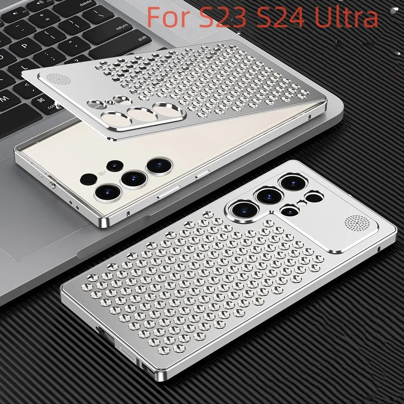 Aluminum alloy snap phone case for Samsung Galaxy S25 Ultra S24 Ultra Aromatherapy cooling protective case For Galaxy S24 PLUS
Aluminum alloy snap phone case for Samsung Galaxy S25 Ultra S24 Ultra Aromatherapy cooling protective case For Galaxy S24 PLUS