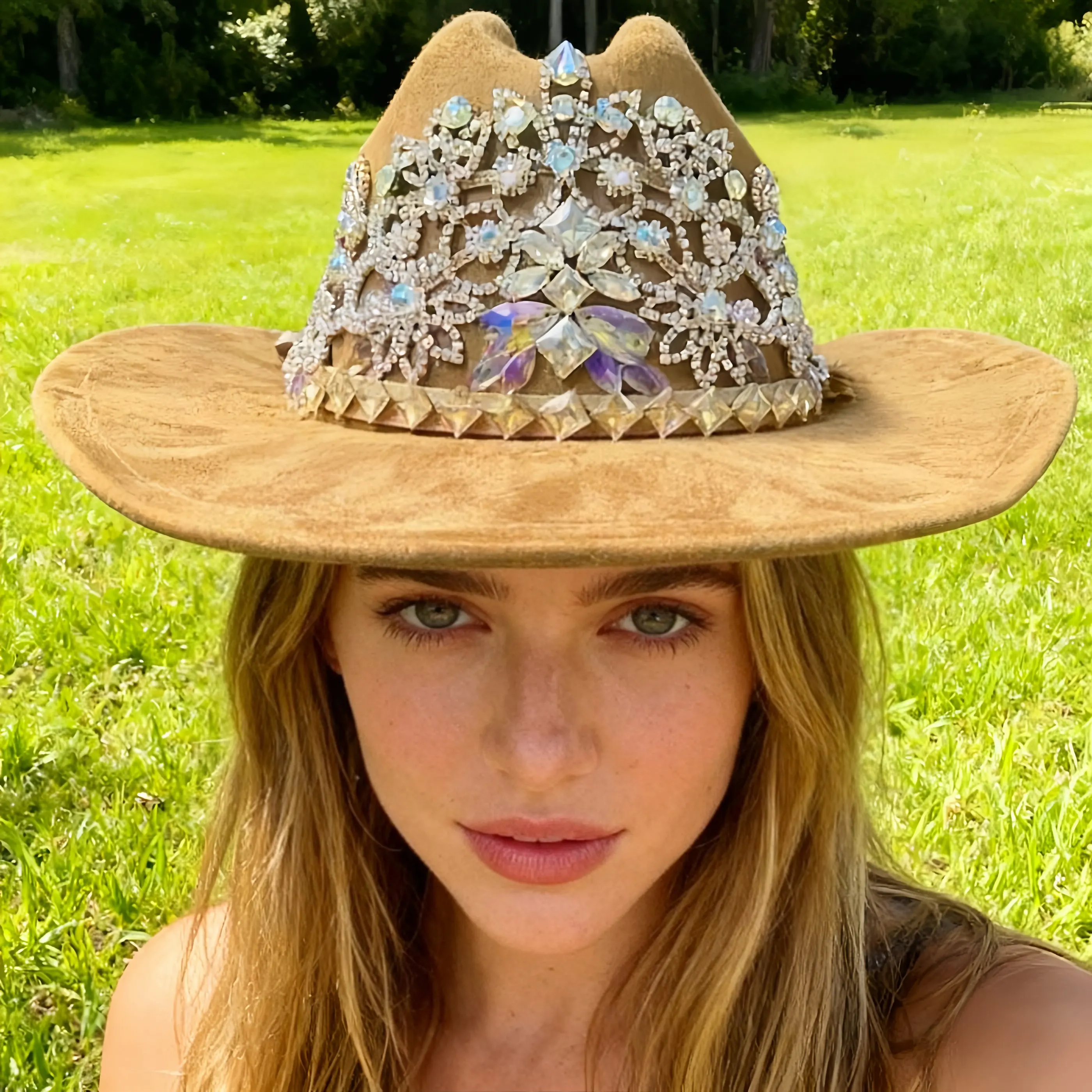 HongLuan Western Khaki Disco Cowboy Hat Rhinestone for Women - Cowboy Accessories & Country Cowgirl Hats for Adults Woman
HongLuan Western Khaki Disco Cowboy Hat Rhinestone for Women - Cowboy Accessories & Country Cowgirl Hats for Adults Woman
