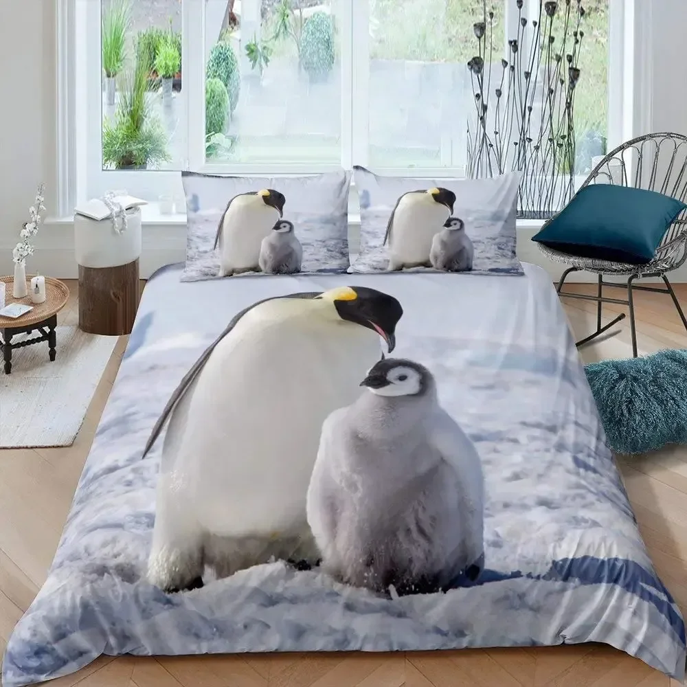 Penguin Duvet Cover Set Full Cute Animals Bedding Set Snow Decor Comforter Cover Set Cute Penguin Animal Quilt Cover Queen Size
Penguin Duvet Cover Set Full Cute Animals Bedding Set Snow Decor Comforter Cover Set Cute Penguin Animal Quilt Cover Queen Size