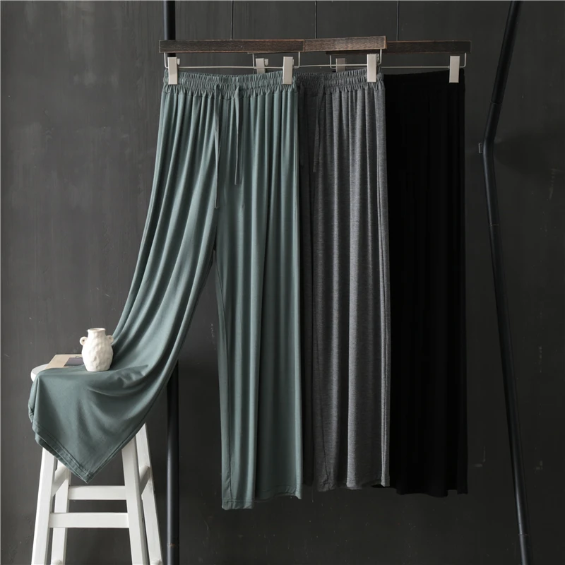 High Waist Modal Wide Leg Pants for Women, Solid Straight Ankle Length, Casual, All Match Female Pants, Top Quality, Summer
High Waist Modal Wide Leg Pants for Women, Solid Straight Ankle Length, Casual, All Match Female Pants, Top Quality, Summer