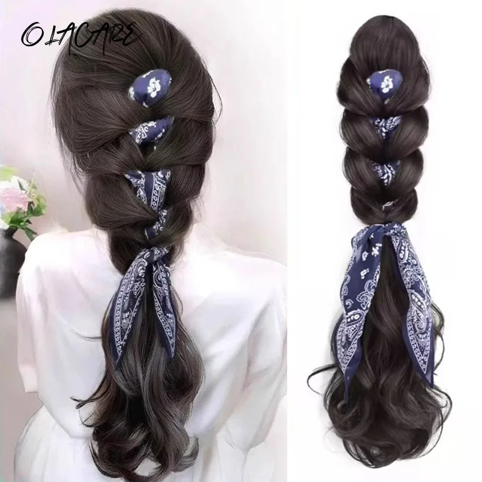 Synthetic Long Wavy Ponytail Extension Hairpiece Ribbon Claw Clip Ponytail For Women Heat Resistant Pony Tail Clip Fake Hair LM
Synthetic Long Wavy Ponytail Extension Hairpiece Ribbon Claw Clip Ponytail For Women Heat Resistant Pony Tail Clip Fake Hair LM
