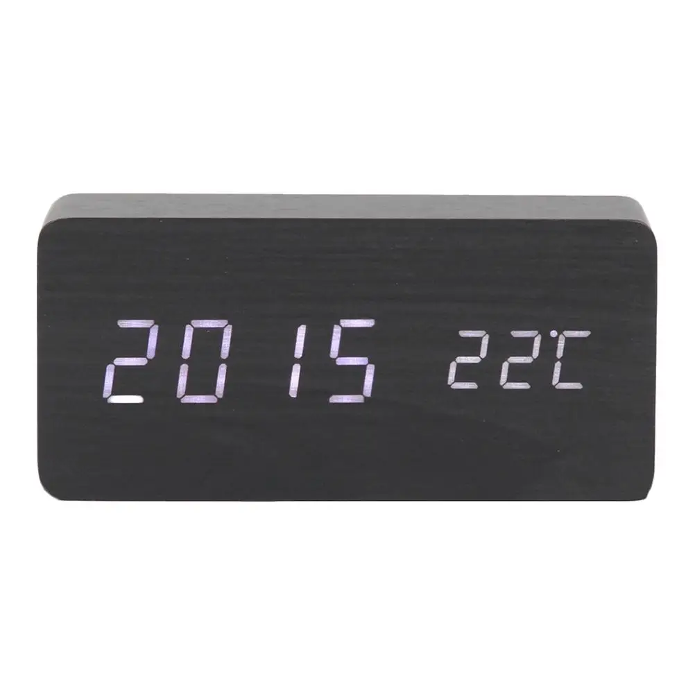 Eco friendly Wooden LED Alarm Clock Acoustic Sensor Digital Display Electronic Desk Table Clocks Night Light Home Decor Bedroom
Eco friendly Wooden LED Alarm Clock Acoustic Sensor Digital Display Electronic Desk Table Clocks Night Light Home Decor Bedroom