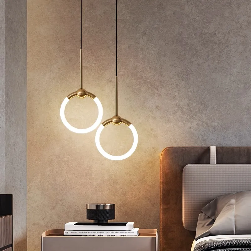 Modern Nordic minimalist dining room bedroom bedside pendant light luxurious creative golden single head small pendant light
Modern Nordic minimalist dining room bedroom bedside pendant light luxurious creative golden single head small pendant light