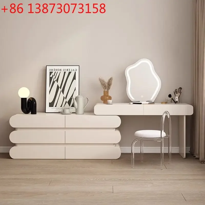Solid wood paint integrated bedroom simple modern 2025 new cream wind bed tail cabinet
Solid wood paint integrated bedroom simple modern 2025 new cream wind bed tail cabinet