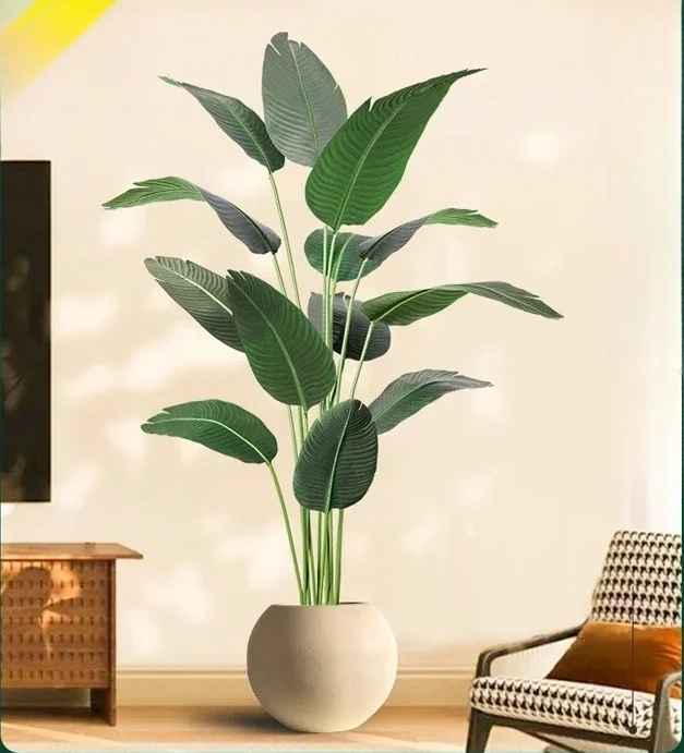 Simulation green plant traveler banana paradise bird potted plant ornament living room decoration floor fake tree
Simulation green plant traveler banana paradise bird potted plant ornament living room decoration floor fake tree