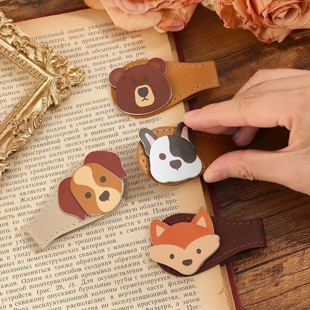 3 Pcs Cute Animal PU Leather Magnetic Page Clip Bookmarks for Book Lovers Durable Great Gift for Birthday Christmas Office
3 Pcs Cute Animal PU Leather Magnetic Page Clip Bookmarks for Book Lovers Durable Great Gift for Birthday Christmas Office