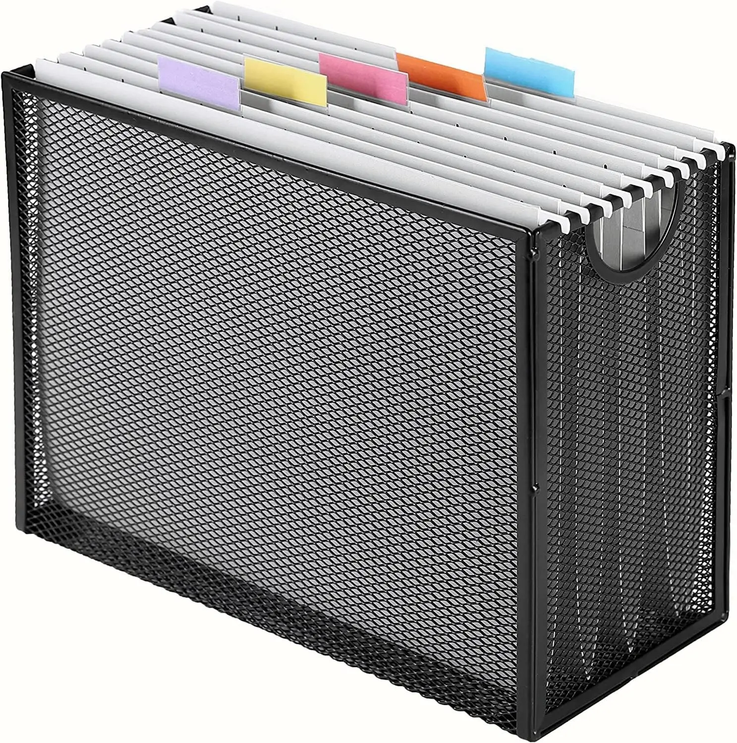 Metal Mesh Hanging File Organizer with 5 Folders - No Assembly, Letter Size, for Office Home School
Metal Mesh Hanging File Organizer with 5 Folders - No Assembly, Letter Size, for Office Home School