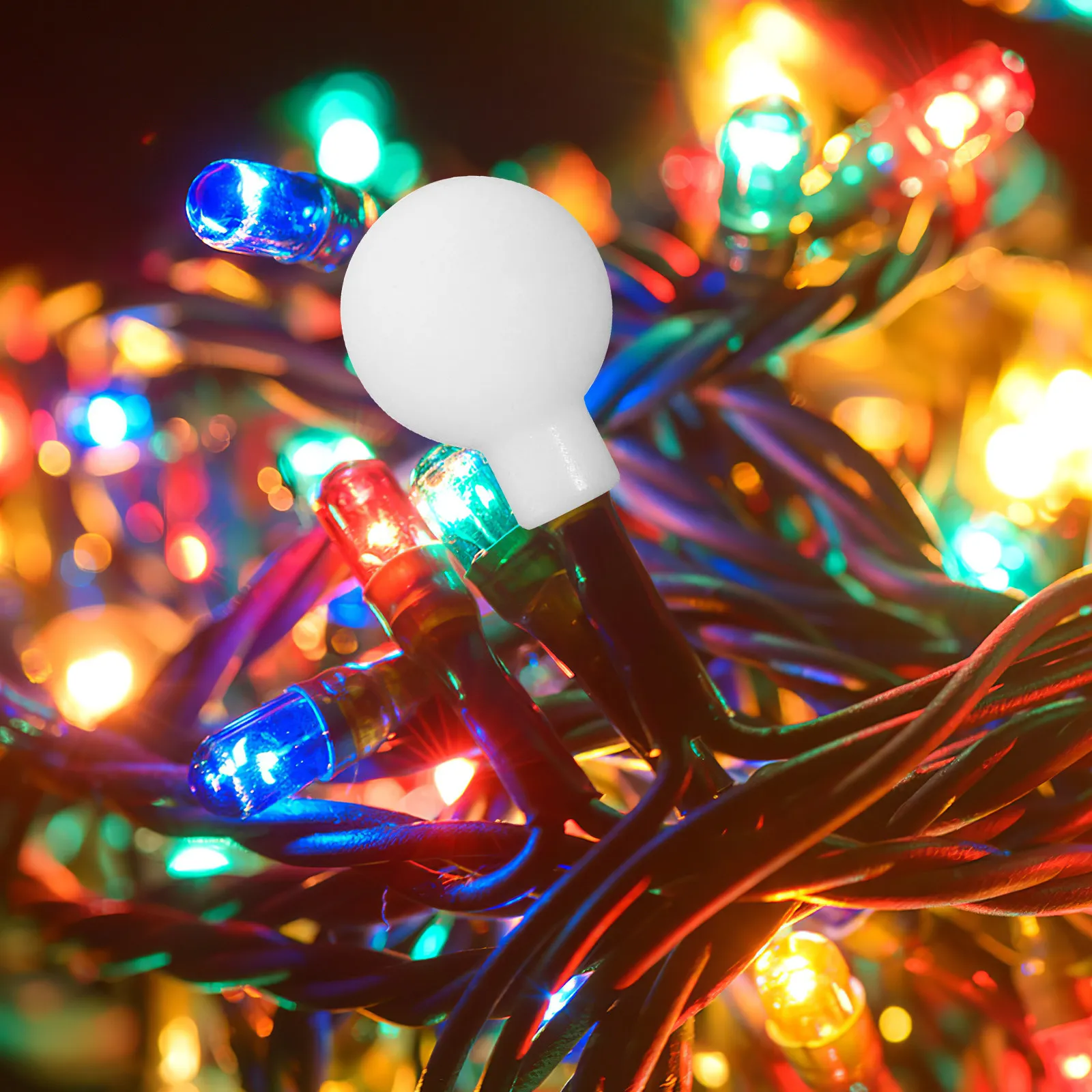 100Pcs Frosted Globe Ball String Lamp Shade 1.9cm Small Size LED Globe Ball Cover Replacement Light for Rope Fairy Lights
100Pcs Frosted Globe Ball String Lamp Shade 1.9cm Small Size LED Globe Ball Cover Replacement Light for Rope Fairy Lights