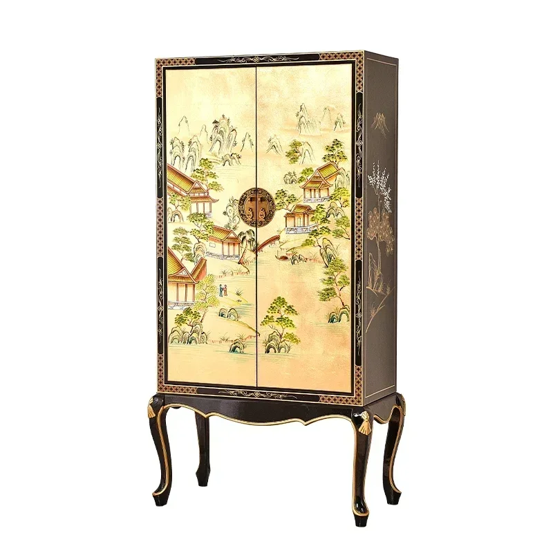 New Chinese Style Painted Solid Wood Home Double-Door Closet Storage Simple Home Bedroom Wall-Mounted High-Leg Wardrobe
New Chinese Style Painted Solid Wood Home Double-Door Closet Storage Simple Home Bedroom Wall-Mounted High-Leg Wardrobe