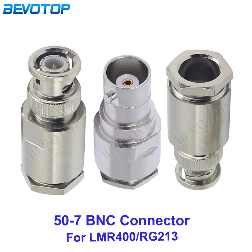 10Pcs/Lot BNC Male/BNC Female 50-7 BNC RF Coax Connector Mount for LMR400/RG8/RG213/RG214/RG165/7D-FB Cable
10Pcs/Lot BNC Male/BNC Female 50-7 BNC RF Coax Connector Mount for LMR400/RG8/RG213/RG214/RG165/7D-FB Cable