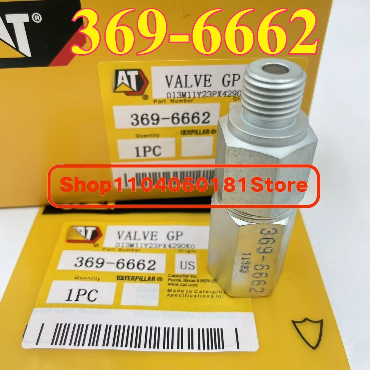 C7 C9 Common Rail Engine Part Pressure Regulator Valve 3696662 369-6662 Fuel Check Valve for Caterpillar 330 336D
C7 C9 Common Rail Engine Part Pressure Regulator Valve 3696662 369-6662 Fuel Check Valve for Caterpillar 330 336D