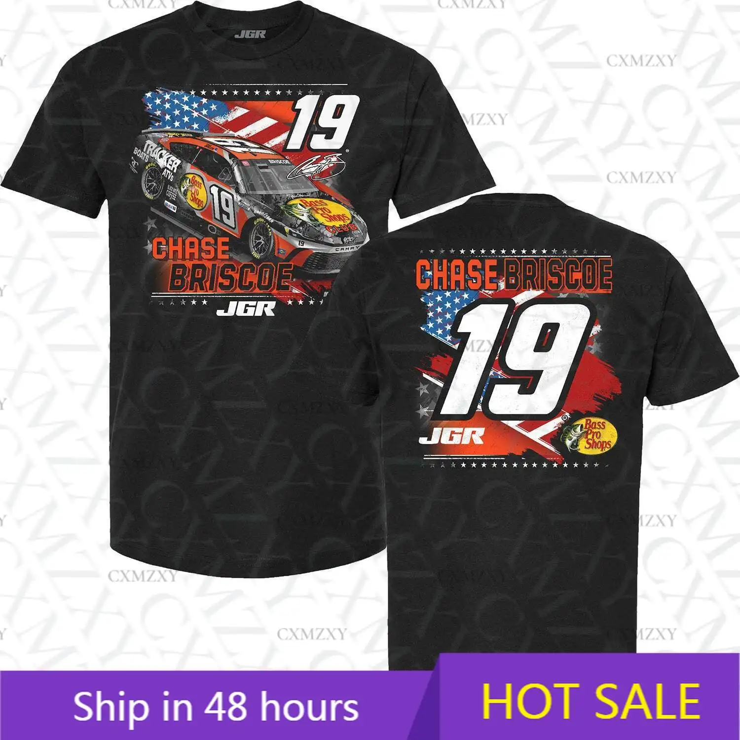 Chase Briscoe 2025 Bass Pro Shops Patriotic Car T-Shirt
Chase Briscoe 2025 Bass Pro Shops Patriotic Car T-Shirt