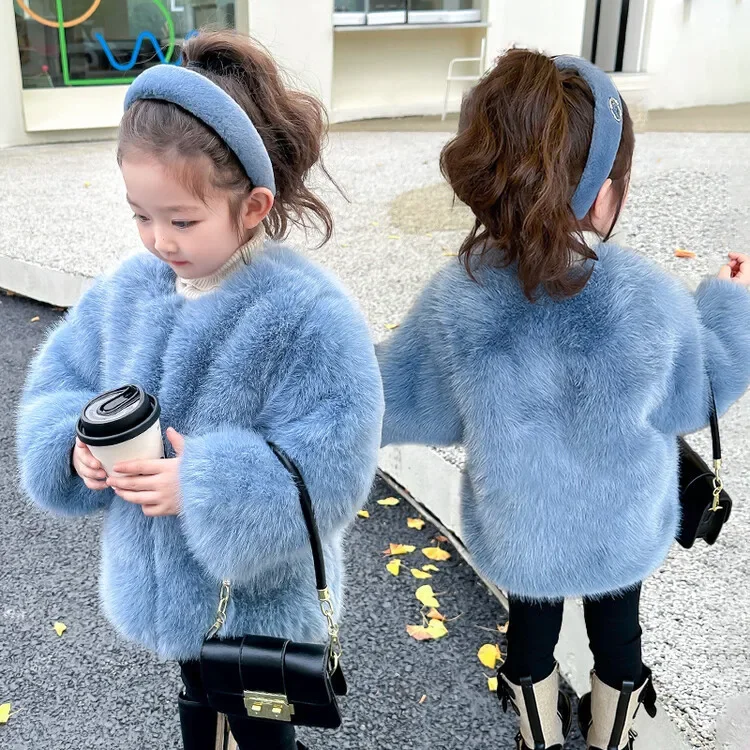 Girls Blue Coat Children 2024 New Autumn Winter Collection Baby Girls Fashion Simple Casual Style All-match Coat Warm Clothes
Girls Blue Coat Children 2024 New Autumn Winter Collection Baby Girls Fashion Simple Casual Style All-match Coat Warm Clothes