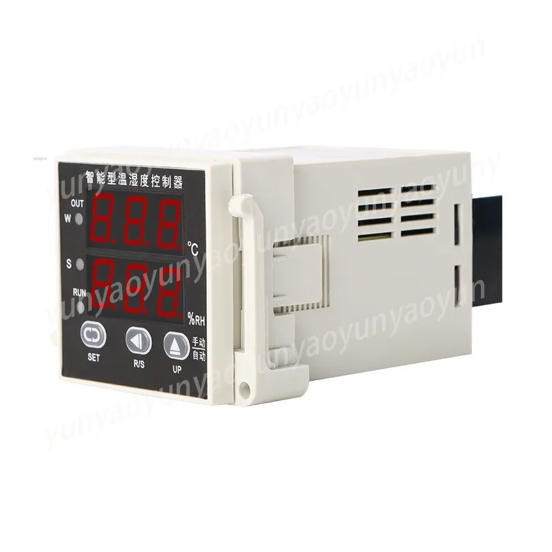 Intelligent Digital Display Temperature and Humidity Controller Heating Cooling Embedded 2 Relay Outputs
Intelligent Digital Display Temperature and Humidity Controller Heating Cooling Embedded 2 Relay Outputs