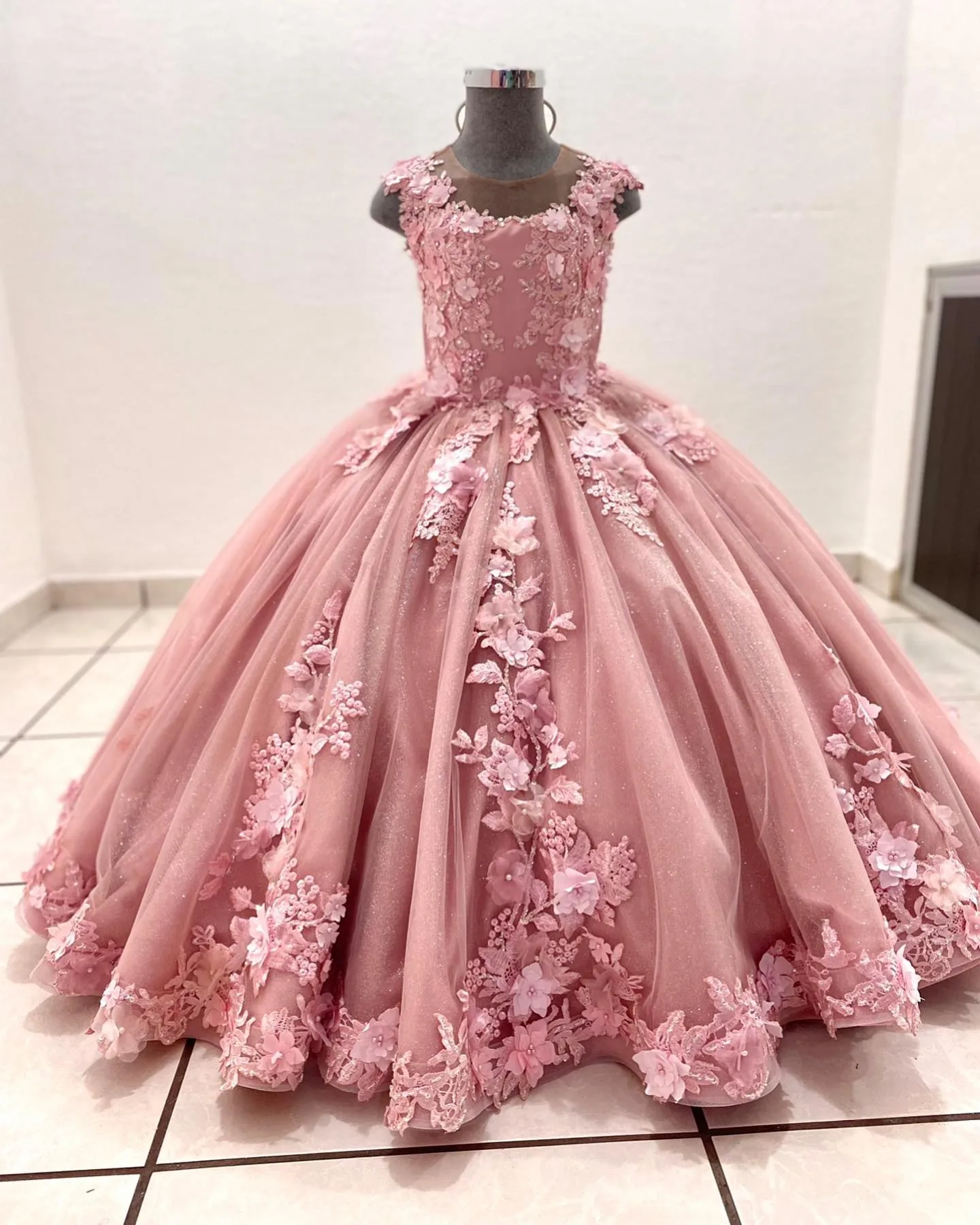Luxury Pink Flower Girl Dresses Beading 3D Floral Ball Gown Girls Birthday Photos Shoot Kids Prom Gowns for Party Customized
Luxury Pink Flower Girl Dresses Beading 3D Floral Ball Gown Girls Birthday Photos Shoot Kids Prom Gowns for Party Customized