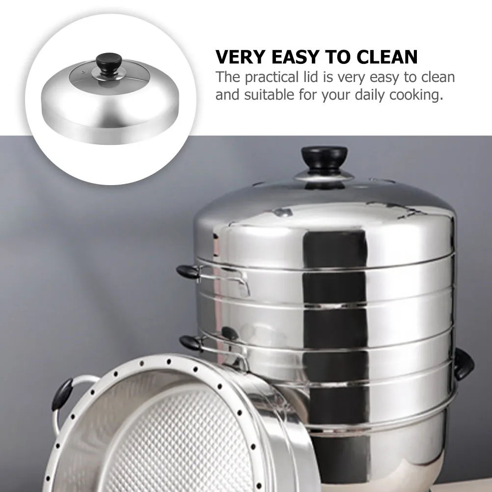 1Pcs Stainless Steel Pot Cover Multipurpose Visible Pan Lid Steamer Cover Kitchen Kitchen Supply Easy Clean Safe Use
1Pcs Stainless Steel Pot Cover Multipurpose Visible Pan Lid Steamer Cover Kitchen Kitchen Supply Easy Clean Safe Use