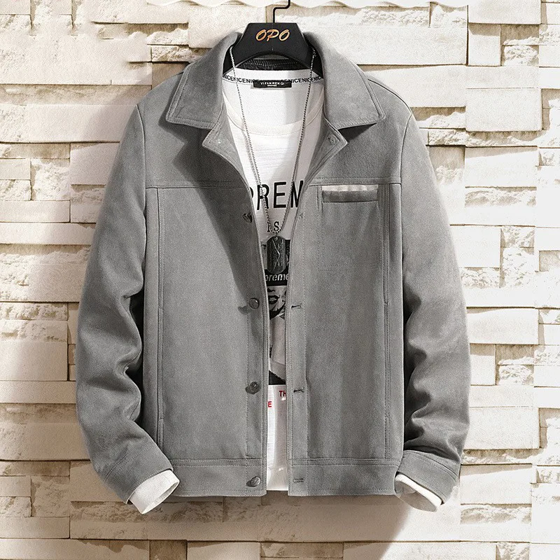 2024 New Fashion Men's Jacket Autumn Casual Coat with Lapel Suede Velvet Jacket for Men Solid Color Shirt 2023
2024 New Fashion Men's Jacket Autumn Casual Coat with Lapel Suede Velvet Jacket for Men Solid Color Shirt 2023