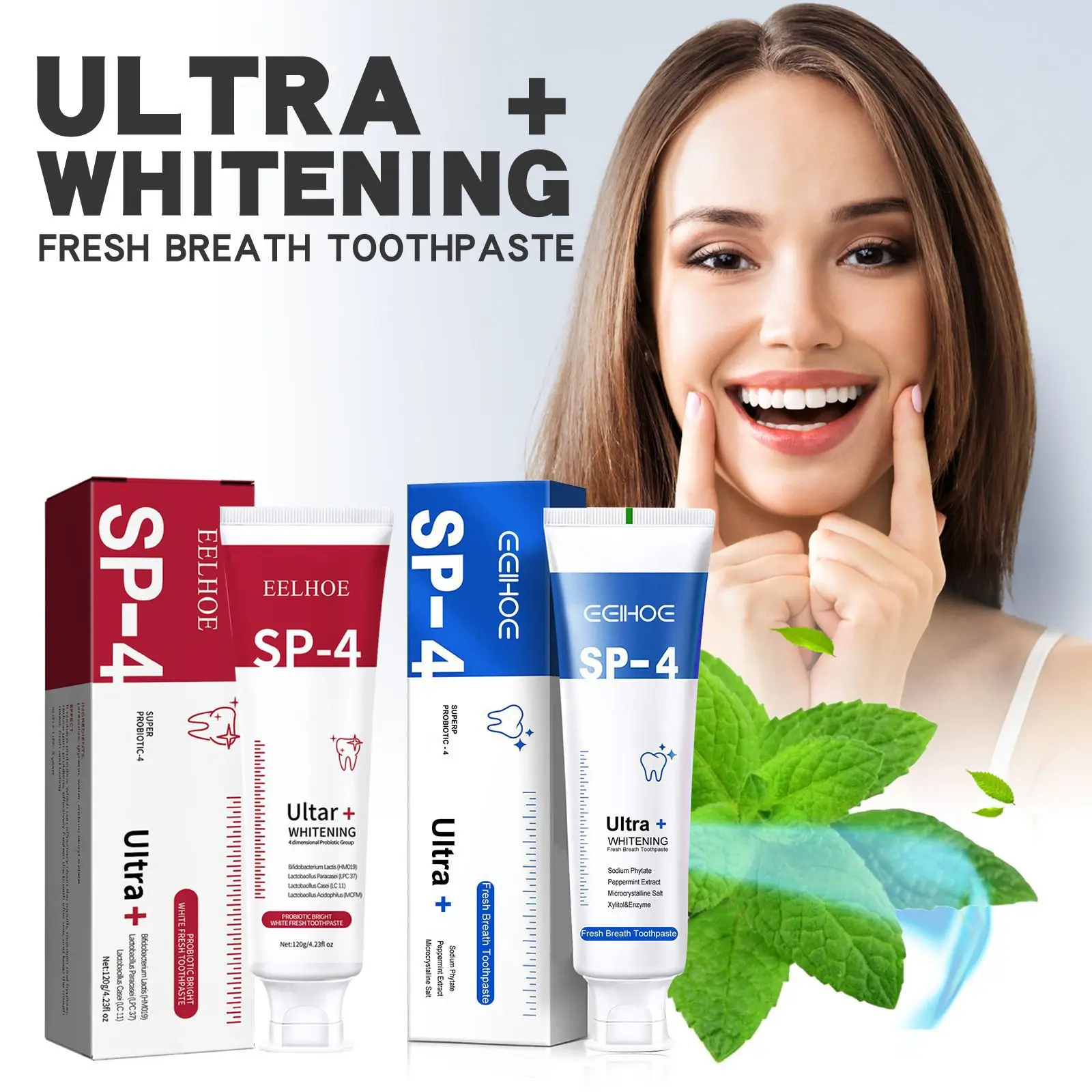 SP-4 120g Probiotic Toothpaste Whitening Tooth Remove Plaque Stains Teeth Whitener Oral Hygiene Clean Fresh Breath Dental
SP-4 120g Probiotic Toothpaste Whitening Tooth Remove Plaque Stains Teeth Whitener Oral Hygiene Clean Fresh Breath Dental