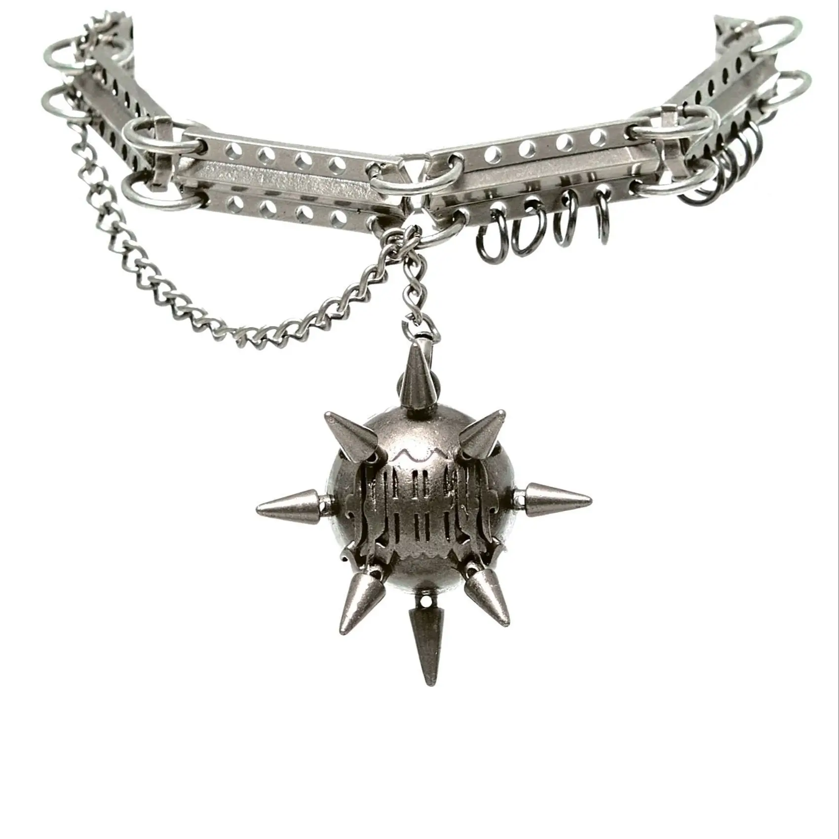 The Metal Ball Necklace In The Neo-Gothic Style Is A Jewelry Accessory For Men And Women And A Party Gift
The Metal Ball Necklace In The Neo-Gothic Style Is A Jewelry Accessory For Men And Women And A Party Gift