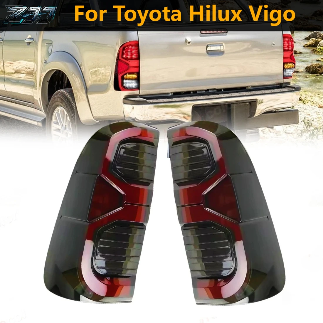 For Toyota Hilux Vigo Taillight Assembly Brake Reversing Lamp Turn Signal Tail Light Car Accessories 12V
For Toyota Hilux Vigo Taillight Assembly Brake Reversing Lamp Turn Signal Tail Light Car Accessories 12V