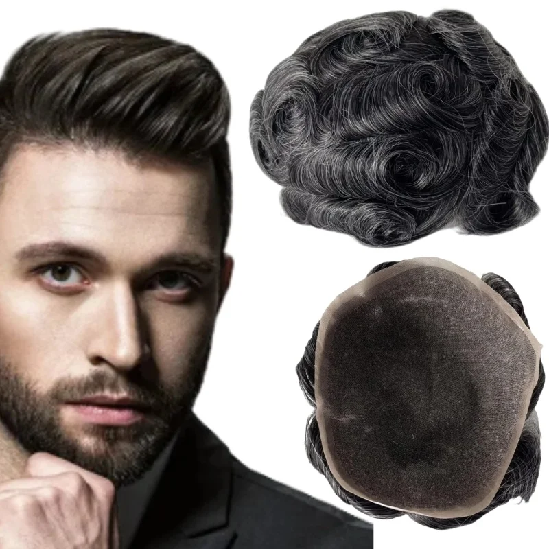 Malaysian Virgin Human Hair Hairpieces #130 Grey Color 32mm Wave Unit 8x10 Full Lace Toupee for Men
Malaysian Virgin Human Hair Hairpieces #130 Grey Color 32mm Wave Unit 8x10 Full Lace Toupee for Men