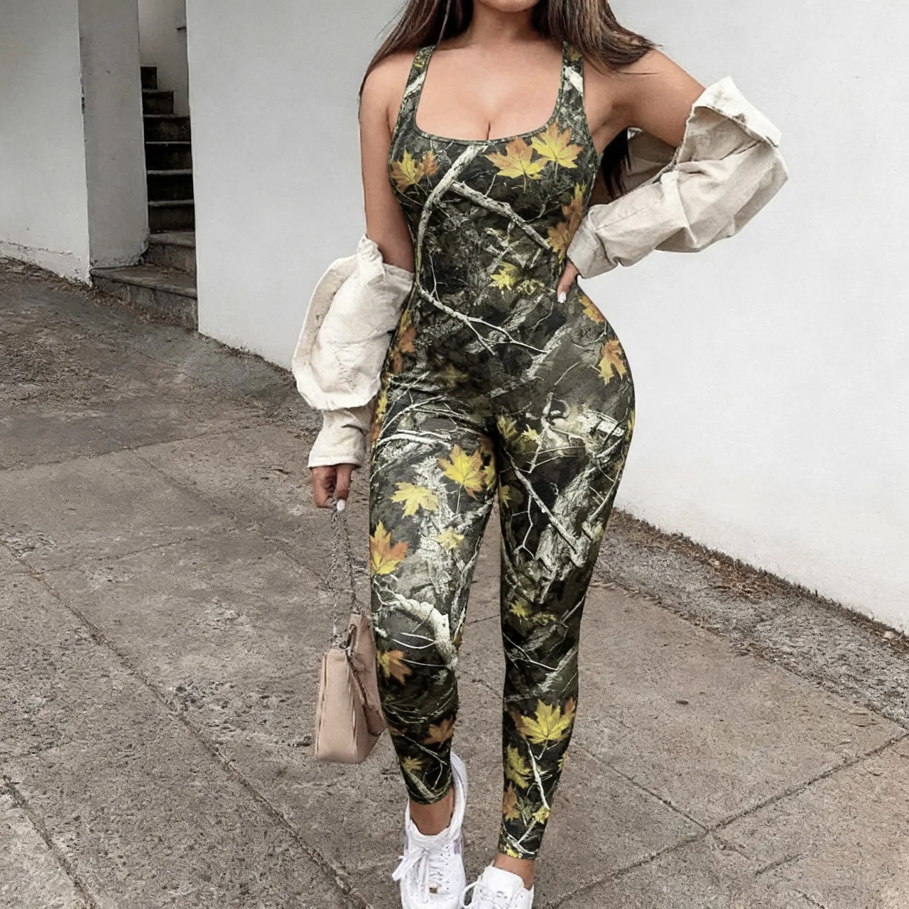 Women Skinny Jumpsuits Full Lenth Rompers Sleeveless Square Collar Cami Pencil Pants Slim Fit Office Lady Casual 2026 Summer
Women Skinny Jumpsuits Full Lenth Rompers Sleeveless Square Collar Cami Pencil Pants Slim Fit Office Lady Casual 2026 Summer