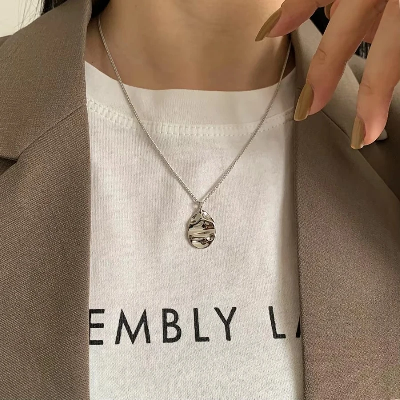 New 925 Sterling Silver Geometry irregularity Necklaces Pendant Jewelry Statement for Women jewelry
New 925 Sterling Silver Geometry irregularity Necklaces Pendant Jewelry Statement for Women jewelry