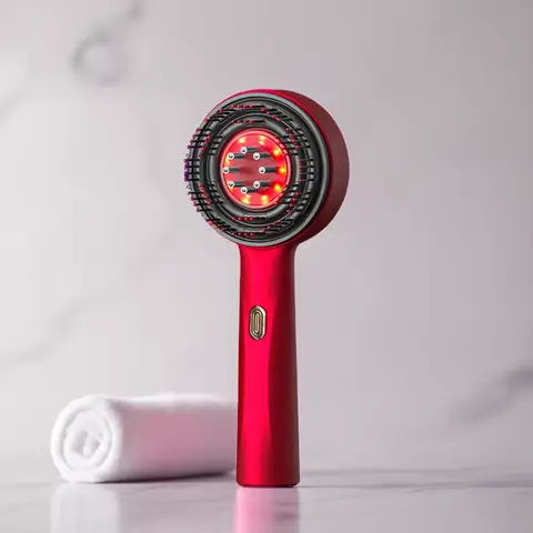 Electric Head Massage Comb Head Vibration Massager Portable Hair Follicle Comb Scalp Oil Liquid Applicator Hair Growth Anti Loss