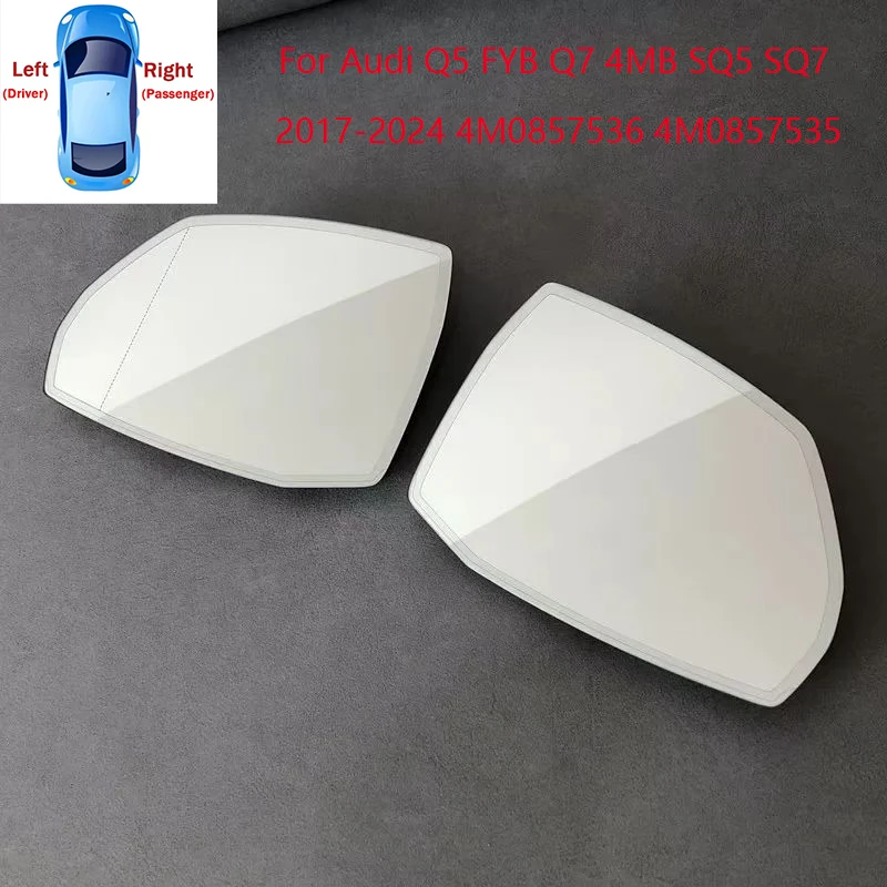 Auto Dimming Anti Glare Heated Rear Mirror Glass Left or Right New For Audi Q5 FYB Q7 4MB SQ5 SQ7 2017-2024 4M0857536 4M0857535
Auto Dimming Anti Glare Heated Rear Mirror Glass Left or Right New For Audi Q5 FYB Q7 4MB SQ5 SQ7 2017-2024 4M0857536 4M0857535