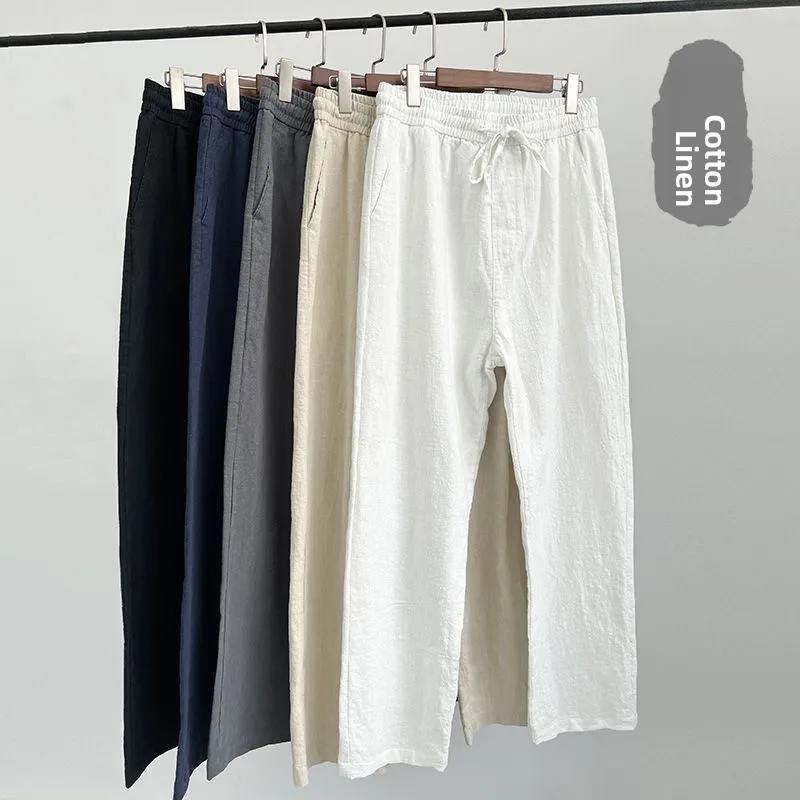 Lin Men Summer Thin Breathable Cotton Linen Casual Pants Loose Straight Leg Trousers Lightweight Comfortable Busin Gentlem...
Lin Men Summer Thin Breathable Cotton Linen Casual Pants Loose Straight Leg Trousers Lightweight Comfortable Busin Gentlem...