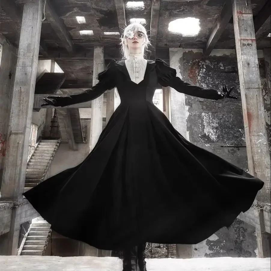 Black Gothic Vintage Cla Department Lolita Dress Nuns Slimming Long Lolita Large Hem Dress 2025
Black Gothic Vintage Cla Department Lolita Dress Nuns Slimming Long Lolita Large Hem Dress 2025