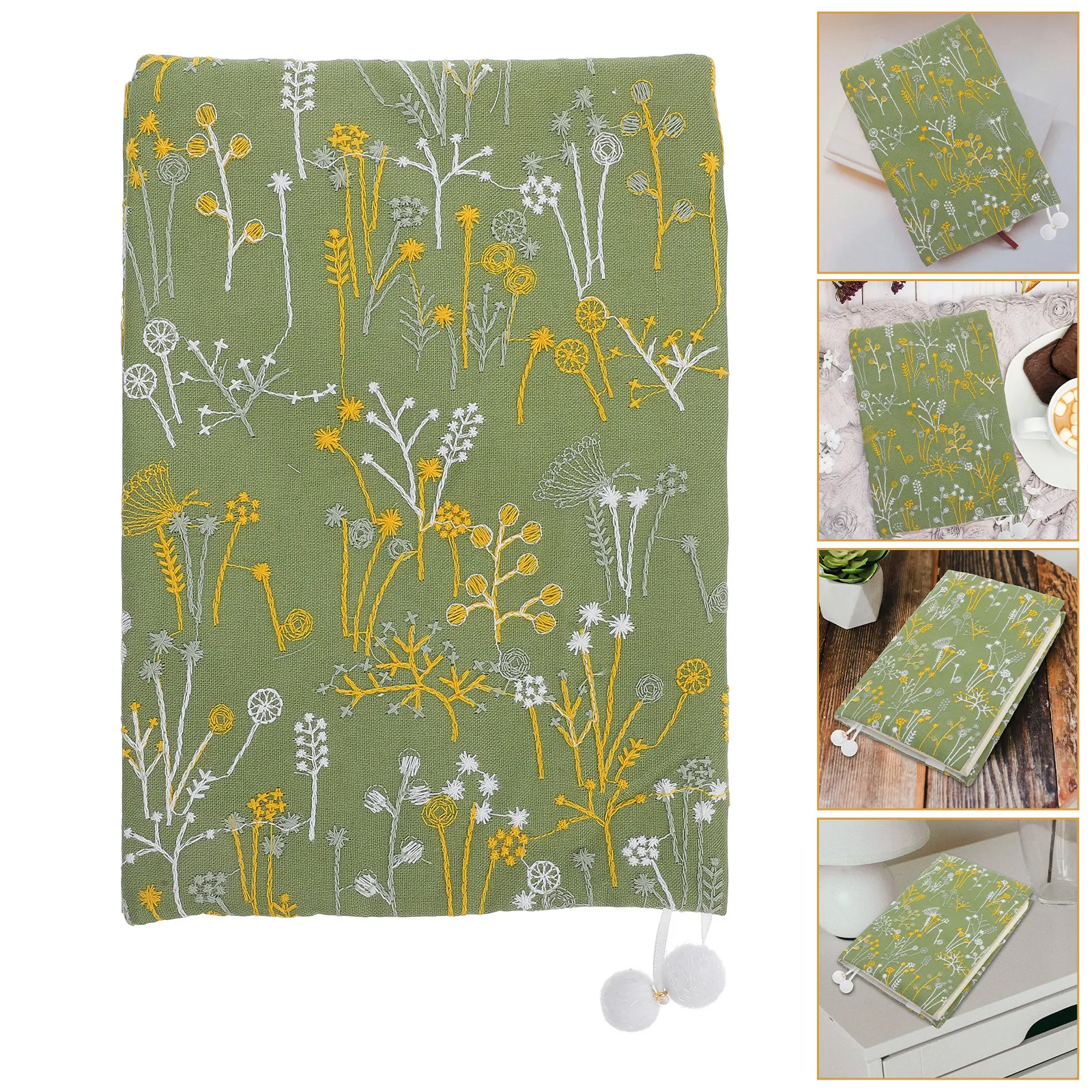 A5 Fabric Book Cover Plant Design Elegant Scratch Resistant Tear Resistant Foldable Book Sleeve for Hardback Students
A5 Fabric Book Cover Plant Design Elegant Scratch Resistant Tear Resistant Foldable Book Sleeve for Hardback Students