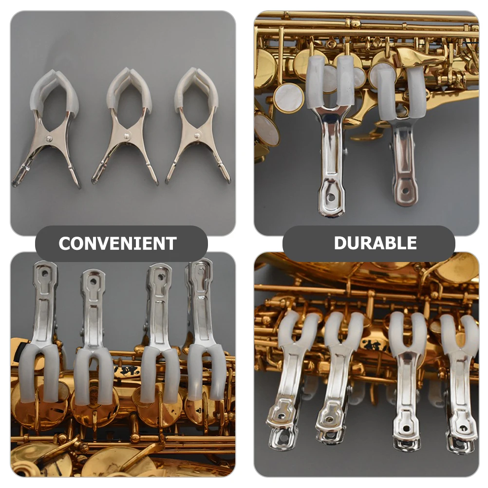 5 Pcs Saxophone Repair Clips Flute Tool Woodwind Instrument Musical Tools Stainless Steel Material Parts and Accessories
5 Pcs Saxophone Repair Clips Flute Tool Woodwind Instrument Musical Tools Stainless Steel Material Parts and Accessories