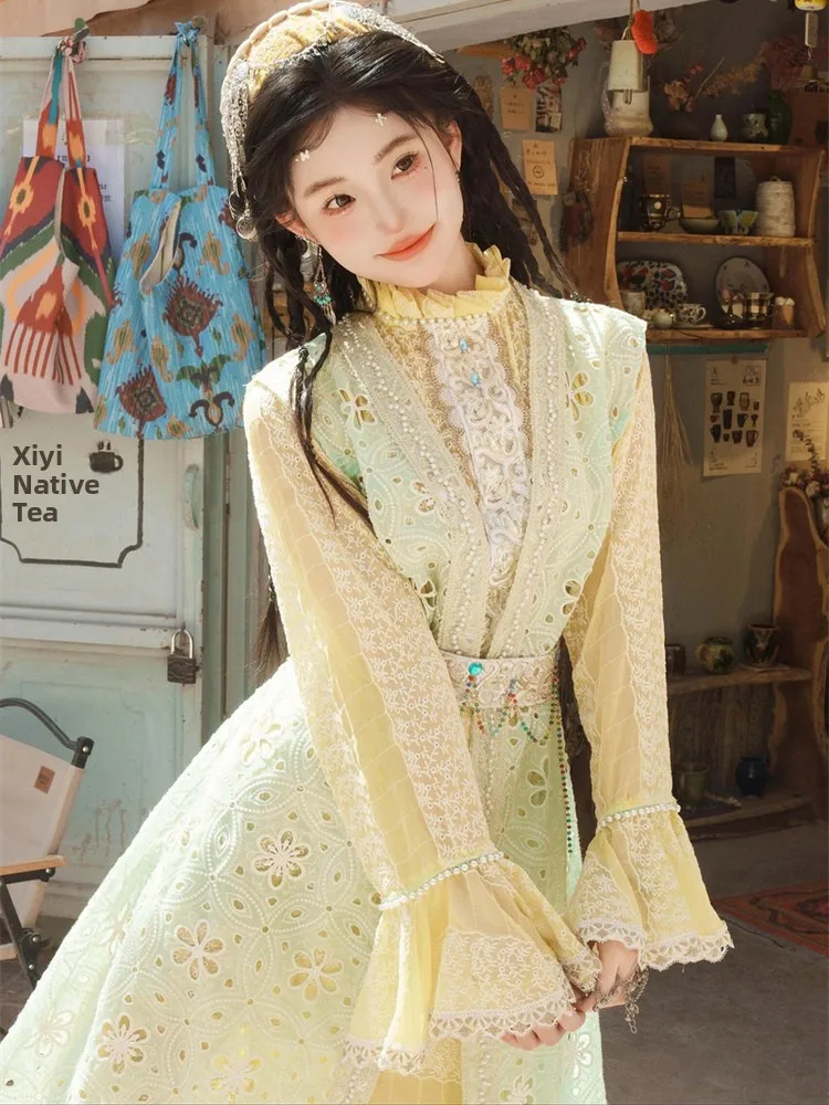 Новый стиль этнической одежды Yuxi Princess: костюм для фотосессии уйгурской девушки, этническая одежда Лидзян, платье для портретной съемки молодой леди в стиле Юньнань
Новый стиль этнической одежды Yuxi Princess: костюм для фотосессии уйгурской девушки, этническая одежда Лидзян, платье для портретной съемки молодой леди в стиле Юньнань