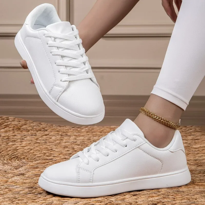 MAEDEF Woman Shoes Lace Up White Sneakers Women Men Lightweight Comfortable Skate Shoes Non Slip Ladies Sports Walking Shoe
MAEDEF Woman Shoes Lace Up White Sneakers Women Men Lightweight Comfortable Skate Shoes Non Slip Ladies Sports Walking Shoe