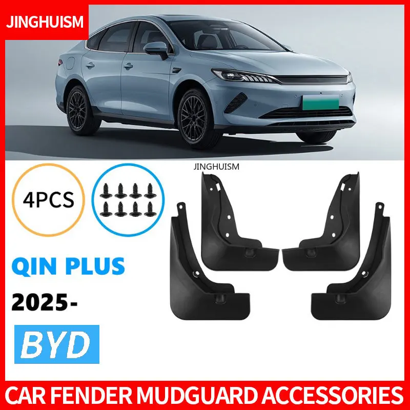 Mudguards Fenders for BYD Qin Plus 2025 Black ABS Automotive Tire Accessories Car Vehicle Exterior Decor Protective Parts
Mudguards Fenders for BYD Qin Plus 2025 Black ABS Automotive Tire Accessories Car Vehicle Exterior Decor Protective Parts