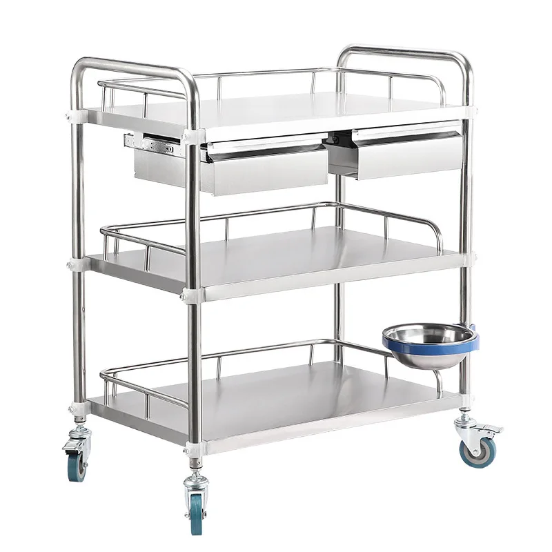 Thickened Stainless Steel Treatment Cart Assembly Equipment Table Mobile Trolley Beauty Salon Instrument Care Ambulance
Thickened Stainless Steel Treatment Cart Assembly Equipment Table Mobile Trolley Beauty Salon Instrument Care Ambulance