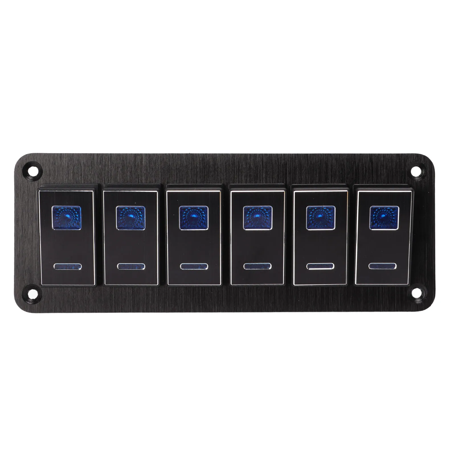 6 Gang Switch Panel DC12V‑24V Aluminum Alloy for Car Truck RV Boat Waterproof Blue Backlit Black OEM Replacement Panel
6 Gang Switch Panel DC12V‑24V Aluminum Alloy for Car Truck RV Boat Waterproof Blue Backlit Black OEM Replacement Panel