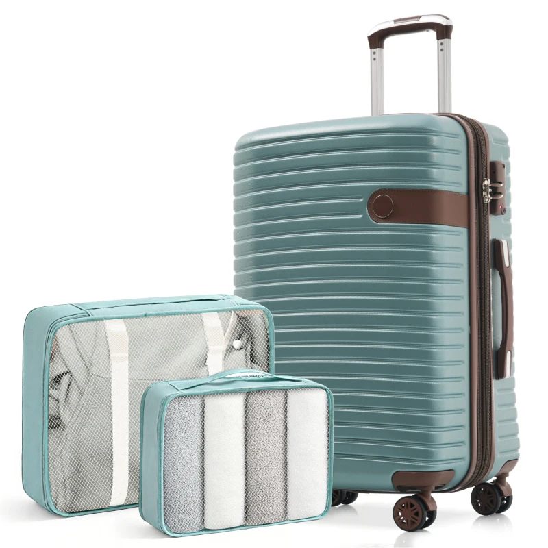 24-Inch Hardshell Lage Lightweight Expandable Checked Suitcase With Spinner Wheels TSA Lock 2 Packing Cubes Blue Simplicity
24-Inch Hardshell Lage Lightweight Expandable Checked Suitcase With Spinner Wheels TSA Lock 2 Packing Cubes Blue Simplicity