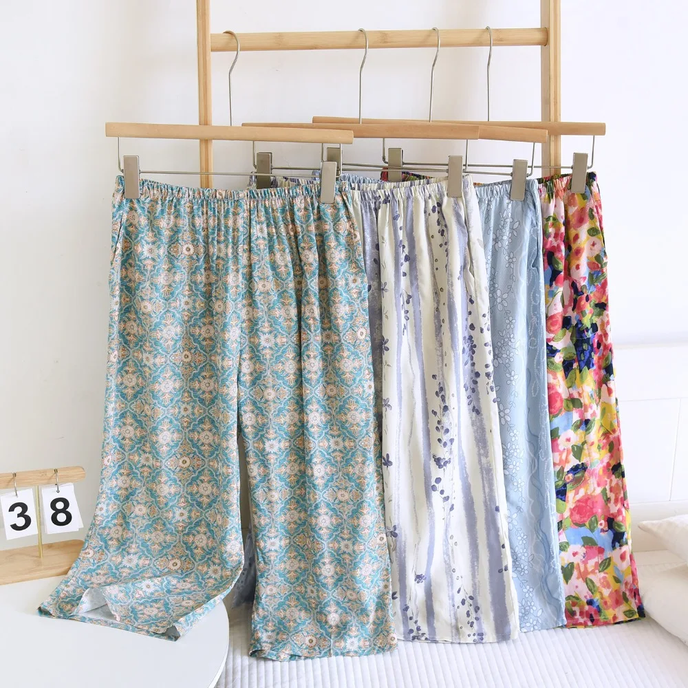 New Summer Thin Loose Pajama Pants Home Pj Bottoms Comfortable Soft Femme Night Wear for Ladies Sleep Pants Women's Sleepwear
New Summer Thin Loose Pajama Pants Home Pj Bottoms Comfortable Soft Femme Night Wear for Ladies Sleep Pants Women's Sleepwear