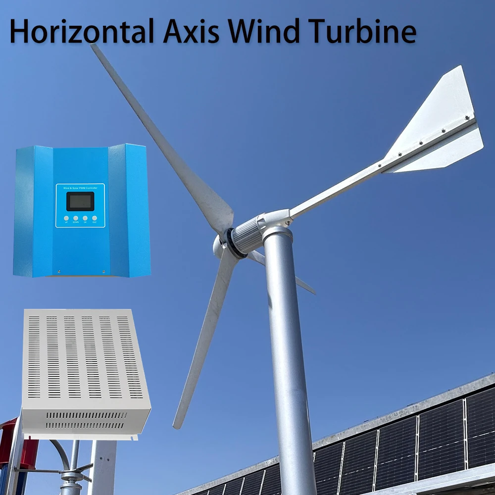 2KW Free Energy Windmill Horizontal Wind Turbine Generator 48V 96V 110V 220V Low Rpm High Efficient Home Use Project Farm Boat
2KW Free Energy Windmill Horizontal Wind Turbine Generator 48V 96V 110V 220V Low Rpm High Efficient Home Use Project Farm Boat