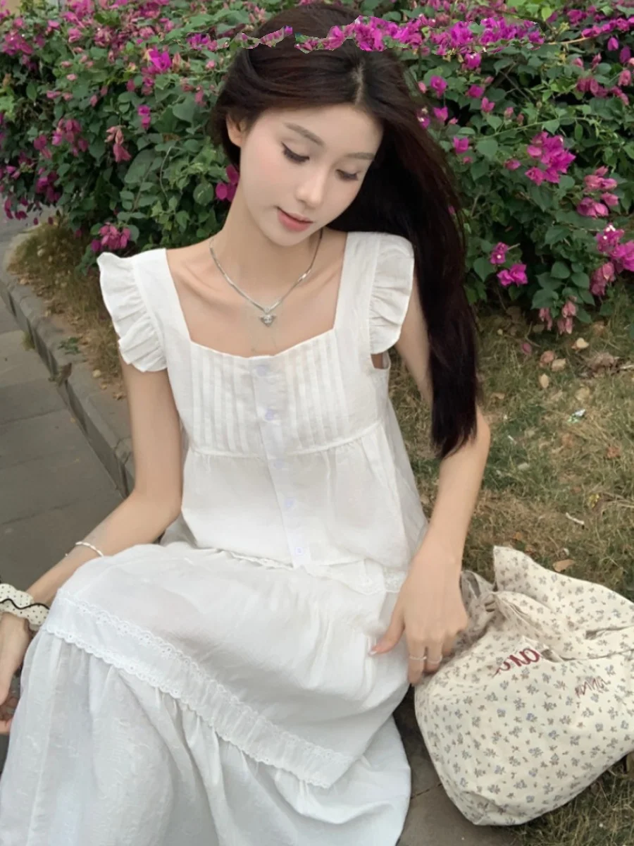 White Half-Sleeve Shirt And Skirt Set Women's Fashionable Unique Beautiful Summer New Style Two-Piece Suit Polyester Material
White Half-Sleeve Shirt And Skirt Set Women's Fashionable Unique Beautiful Summer New Style Two-Piece Suit Polyester Material