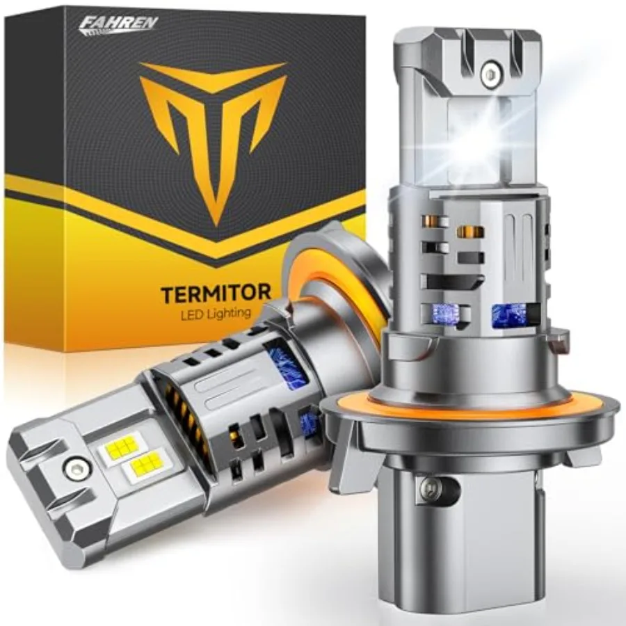 H13 LED Bulbs for Fog Lights Aluminum Alloy 6500K Cool White 12X 80 000LM Extreme Brightness IP68 Waterproof 1:1 Min Size Plug-
H13 LED Bulbs for Fog Lights Aluminum Alloy 6500K Cool White 12X 80 000LM Extreme Brightness IP68 Waterproof 1:1 Min Size Plug-