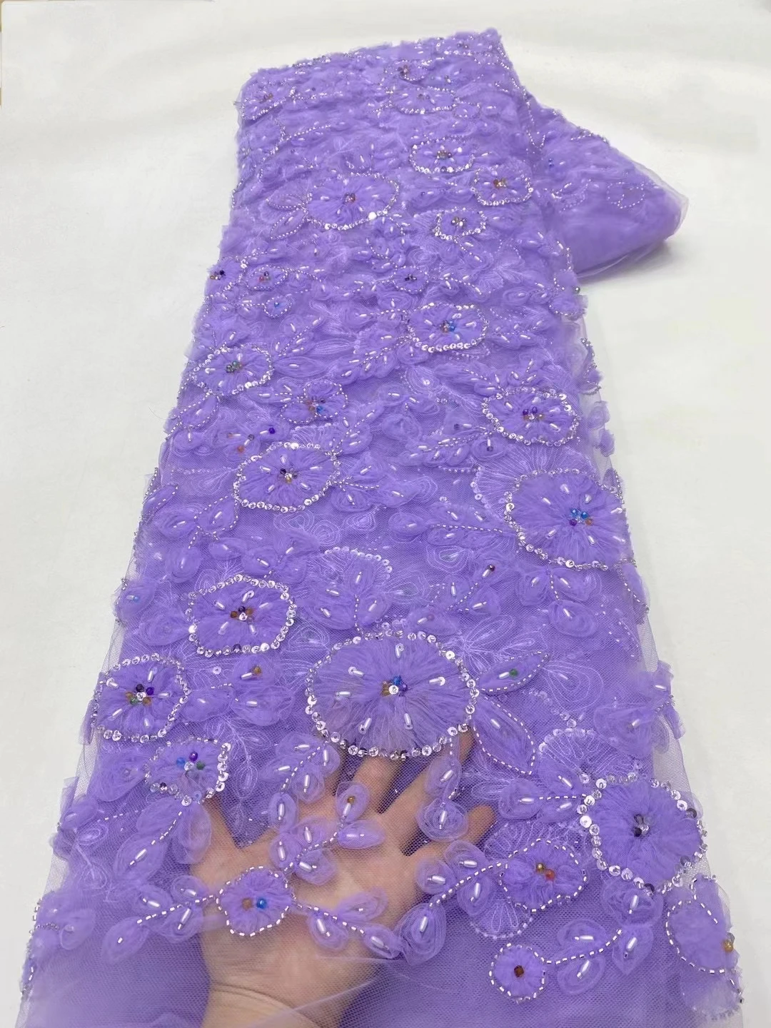 Luxurious Purple 3D French Beads Lace Fabric 2024 High Quality Handmade Beads Sequins African Nigerian Mesh Lace Fabric KXX24117
Luxurious Purple 3D French Beads Lace Fabric 2024 High Quality Handmade Beads Sequins African Nigerian Mesh Lace Fabric KXX24117