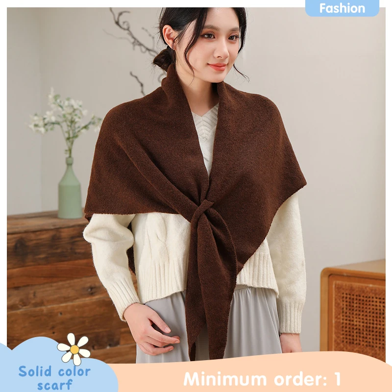 Autumn and Winter Vintage Solid Color Knitted Triangle Scarf for Women's Cycling Skiing Travel Cold proof Warm Versatile Neck
Autumn and Winter Vintage Solid Color Knitted Triangle Scarf for Women's Cycling Skiing Travel Cold proof Warm Versatile Neck