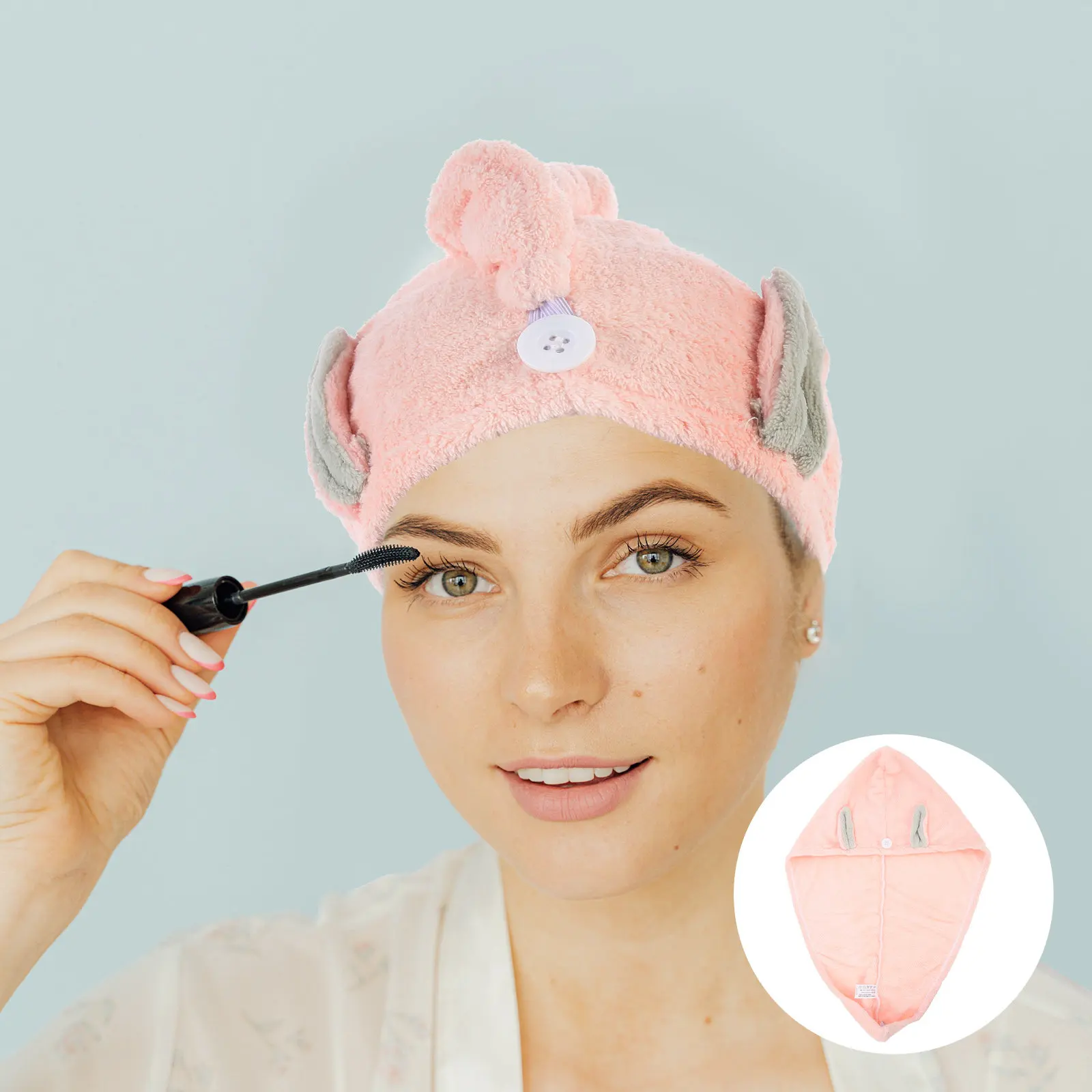 Hair Drying Hat Fast Absorbing Water Absorption Head Towel Wrap for Bath Face Washing Makeup Application Rabbit Ears Design Hair
Hair Drying Hat Fast Absorbing Water Absorption Head Towel Wrap for Bath Face Washing Makeup Application Rabbit Ears Design Hair