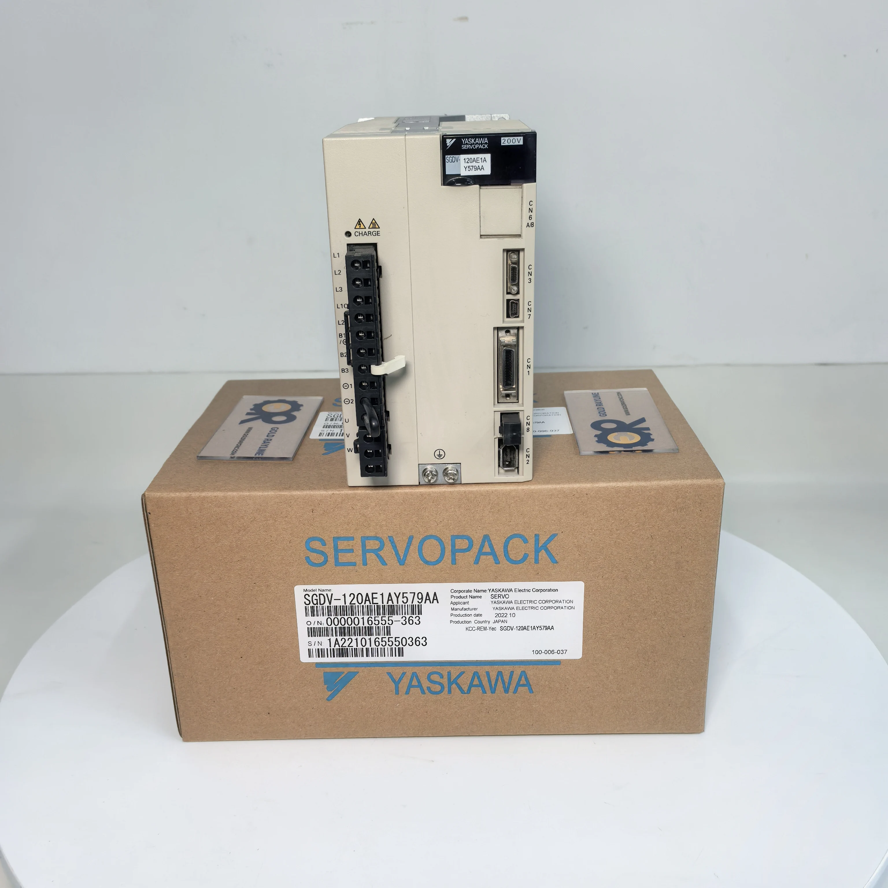 New In Box Yaskawa SGDV-120AE1AY579AA Servo Drive Expedited Delivery
New In Box Yaskawa SGDV-120AE1AY579AA Servo Drive Expedited Delivery