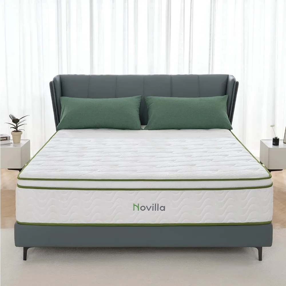Queen Size Mattress, 12 Inch Hybrid Mattress with Gel Memory Foam & Pocketed Coil for Pressure Relief & Motion Isolation
Queen Size Mattress, 12 Inch Hybrid Mattress with Gel Memory Foam & Pocketed Coil for Pressure Relief & Motion Isolation
